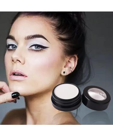 MEICOLY White Single Eyeshadow - Vegan Matte Pressed Powder for Day & Night - High Pigment, Opaque, Cruelty-Free - Buy Online on GoSupps.com