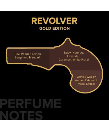 Revolver Eau de Parfum for Men - Gold Edition | Premium Long Lasting Woody Oriental Fragrance - 100ml - Buy Online on GoSupps.com