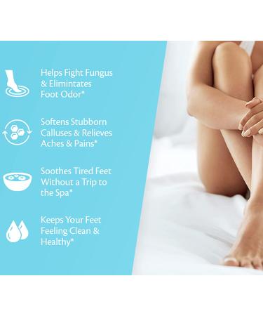 M3 Naturals Tea Tree Oil Epsom Salt Foot Soak with Coconut Oil - Foot Care Treatment for Athletes Foot, Toenail Fungus & Odor - Stem Cell Infused Pedicure Soak - Buy Online on GoSupps.com