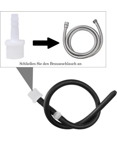2023 New 500mm Analdusche for Intestinal Cleaning - Backflow Prevention Ideal for Anal Intercourse & Klistier Use | Black Anal Shower & Butt Plug - Buy Online on GoSupps.com