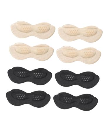 NOLITOY 4pairs Dispensing Stickers Outdoor Sports Soft Heel Pad Suitable for Larger Shoes Shoe Inserts Gel Insoles Shoes Supplies Shoes Accessory Shoe Heel Cushion Invisible Follow up Foam As Shown 9.5x3.5cm