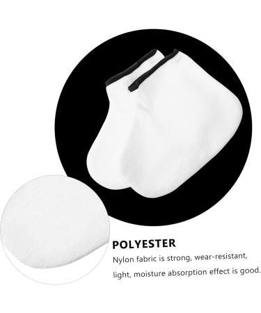FRCOLOR Paraffin Wax Foot Bags Pairs Hand and Foot mask SPA Boots Liner for Hands Remover Paraffin spa exfoliating Tools Bath Bag Thicken White Knitted Wax Hand Gloves - Buy Online on GoSupps.com