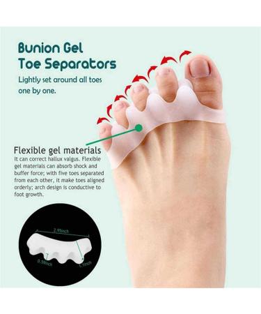 TMXKOOK 9 Pcs Hallux Valgus Correction Set - Silicone Toe Spreader & Bunion Corrector for Foot Care | International Shipping Available - Buy Online on GoSupps.com