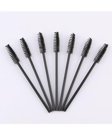 guohanfsh 50Pcs Eyelash Mascara Wands Disposable Makeup Brushes Eyebrow Applicator Cosmetic Tool Black + Rose Red - Buy Online on GoSupps.com