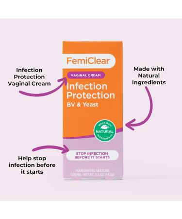 FemiClear BV & Yeast Infection Protection Cream | Natural Homeopathic Feminine Care - Buy Online on GoSupps.com