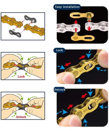 4 Pairs Bibike KMC Missing Link 6-12 Speed Quick Link - Silver - Buy Online on GoSupps.com