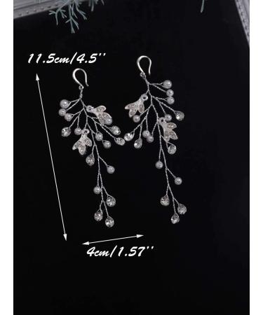 Denifery Handmade Flower Chandelier Earrings | Bridal & Statement Jewelry for Weddings Parties & Daily Wear (Style 5 - Buy Online on GoSupps.com