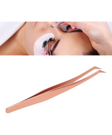 Buy Stainless Steel Eyelash Tweezers | Long Slanted Tweezers for False Eyelash Extension International Shipping Available - Buy Online on GoSupps.com