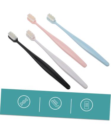 4-Piece Soft Toothbrush Set for Kids | Manual Massage Devices | Silk Soft Fur & ABS Handle | Travel-Friendly Children's Oral Care - Buy Online on GoSupps.com