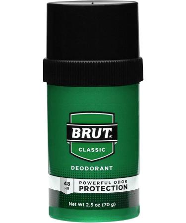 Brut Classic Round Deodorant Stick 2.5oz (2 Pack) - Long-Lasting Protection - Buy Online on GoSupps.com