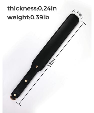 Ueemph 18-inch Riding Crop Leather Paddle for Equestrian Use - Super Durable Black Paddle - Buy Online on GoSupps.com