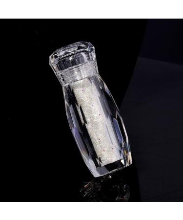 RESTPOTY 1 Bottle Micro Pixie Beads Gravel Nail Crystals For Nails Colorful Multicolor Micro Strass Glass Caviar Beads Nail Art 3D Decorations (Crystal) - Buy Online on GoSupps.com