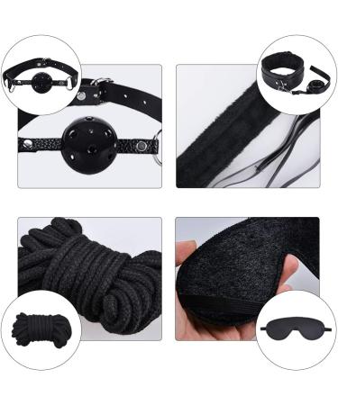Buy Romantic & Comfortable 8-Piece Black Nylon Set | Sports Life & Fun Holiday Activities - International Shipping Available - Buy Online on GoSupps.com
