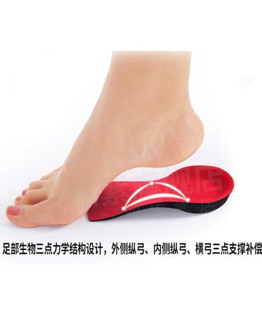 3/4 Shoe Insoles - Ergonomic Design Shock Absorption Breathable Flat Feet Support - Ideal for Plantar Fasciitis (2 Pieces - Buy Online on GoSupps.com