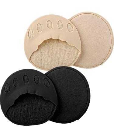 FRCOLOR 2 Pairs Five Toe Socks Open Toe Liner Womens Heels Invisible Forefoot Pads Socks for Women Sandal Liner Socks Women Forefoot Socks of Toeless Half Socks Girl Socks Miss Sponge Wave