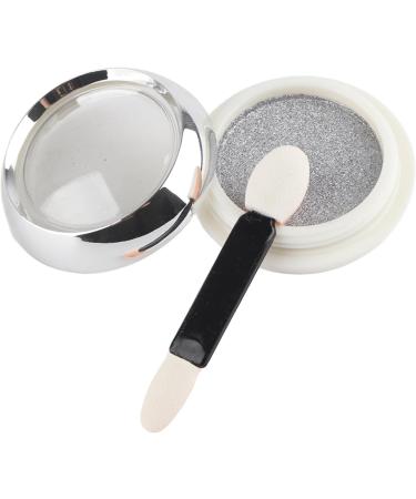 Nail Mirror Powder - Chrome Glitter Pigment for Stunning Nail Art | Silver White Manicure Effect - Buy Online on GoSupps.com