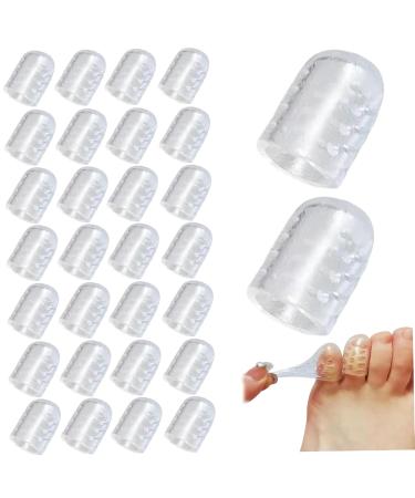 30 Pcs Toe Protectors - Anti-Friction Transparent Silicone Covers for Women & Men - Breathable Sweat-Proof Comfortable & Elastic - Buy Online on GoSupps.com