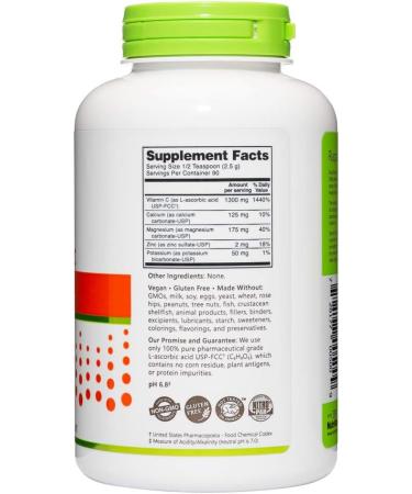 NutriBiotic Hypo-Aller C Powder - 1300mg Vitamin C Antioxidant & Collagen Support | Buffered Formula with Calcium, Magnesium & Zinc | 8oz - Buy Online on GoSupps.com