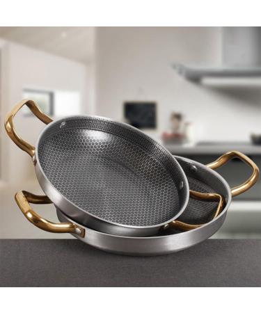 Angoily Frying Pan Griddle Honeycomb Non Stick Fry Pan Household Skillet Honeycomb Skillet Fry Pan for Outdoor Cooking Fry Pans for Cooking Stainless Steel Cooking Utensils 26c - Buy Online on GoSupps.com