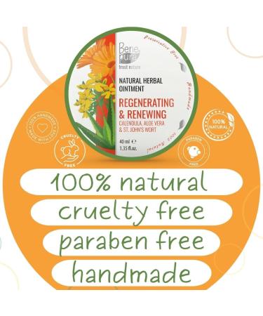 BenePura Calendula Ointment - Natural Healing Cream for Burns, Cuts, Scrapes and Wounds - 1.35 fl. Oz - Buy Online on GoSupps.com