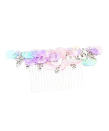 DOITOOL Rhinestone Tuck Comb Women Hair Comb Women Crown Hairpiece Hair Clip Hair Accessories Headdresses for Women Hair Pin Wig Crown Hairpin Issue Card Girl Metal Women's
