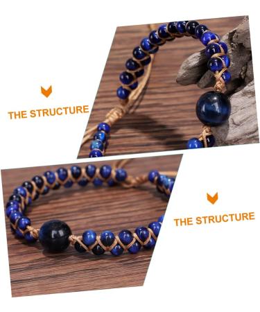 DOITOOL Anti Motion Sickness Bracelet | Blue Crystal Dainty Bracelet for Car Sickness | Portable Beaded Female Accessory - Buy Online on GoSupps.com