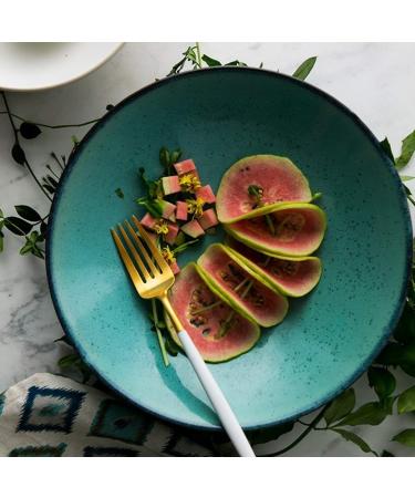 Bowls Snack Dip Dishware Creative Ceramic Bowl Household Soup Bowl Large Noodles Bowl Japanese Rice Bowl Green Salad Bowl 9 inch Mixing Bowl Compatible with Kitchen Restaurant Gifts - Buy Online on GoSupps.com