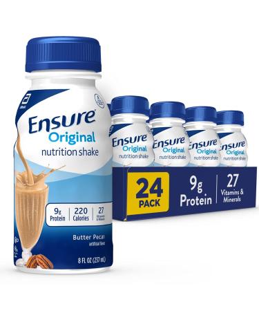 Ensure Original Nutrition Shake Small Meal Replacement Shake Complete Balanced Nutrition with Nutrients to Support Immune System Health Banana Nut 8 fl oz 24 Count