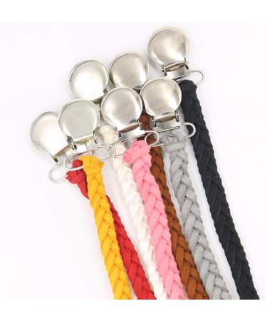 Shop Censhaorme Leather Woven Alloy Pacifier Chains - Colorful Braided Clip Holders & Baby Accessories - Buy Online on GoSupps.com