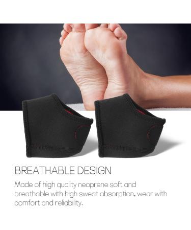 2 Pairs Moisturizing Heel Socks - Neoprene Compression Support for Dry Cracked Heels Pain Relief & Swelling Ease - Washable Ankle Brace - Buy Online on GoSupps.com