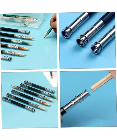 Lurrose Pencil Lengthener 1 Lengthener Pencil Lengthening Extender Lengthen Double-ended Cover/Metal Holder Practical Plain - Buy Online on GoSupps.com