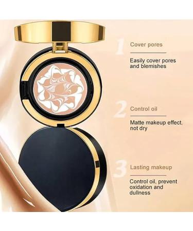 2024 New Three-Color Pull Flower Concealer Moisturizing Essence Water Cream Air Cushion BB Cream Waterproof Foundation Cushion Concealer Foundation Waterproof and Sweat-Proof (Natural White Large) Natural White 14 ml (Pack of 1) - Buy Online on GoSupps.com