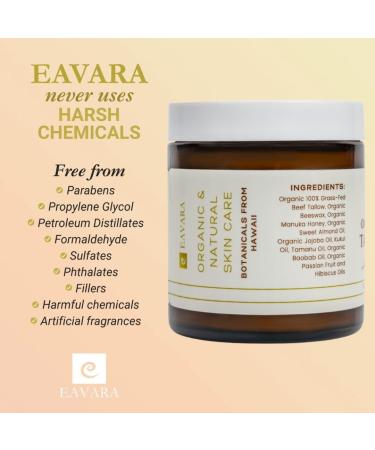 Eavara Collagen Cream Night Cream and Tallow Balm Set Organic Skincare Trio with Grass-Fed Tallow Collagen Peptides Retinol and Hyaluronic Acid Firms Nourishes and Supports Skin Overnight - Buy Online on GoSupps.com