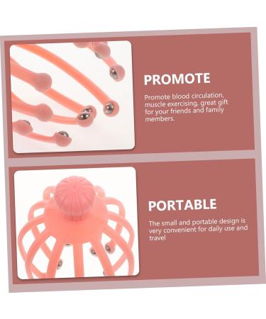 Collbath 2 STK Handheld Head Massager - Silver Ponytail Clip & Octopus Plastic Scraper for Ultimate Relaxation | International Shipping Available - Buy Online on GoSupps.com