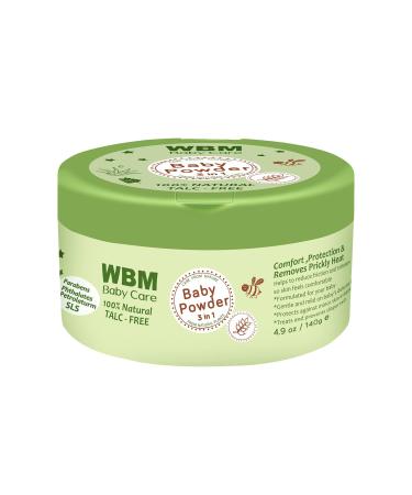 WBM Care Baby Powder Talc Free  specifically designed for baby's delicate skin  Unscented Baby Powder-140g
