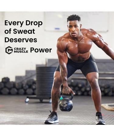 Crazy Muscle Creatine Monohydrate Powder 5000mg Premium 3X ThreeAtine Pre Workout Mass Gainer High Absorption Easy to Take Powder Optimum Performance for Men & Women 60 Servings - Buy Online on GoSupps.com