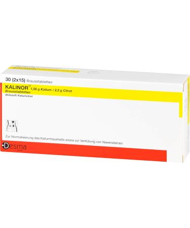 Kalinor Effervescent Tablets for Potassium Levels - 30 Tablets | International Shipping Available - Buy Online on GoSupps.com