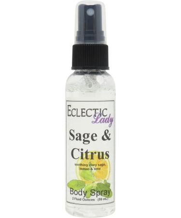 Sage And Citrus Body Spray 2 ounces Body Mist for Women with Clean Light & Gentle Fragrance Long Lasting Perfume with Comforting Scent for Men & Women Cologne with Soft Subtle Aroma For Daily 2 Fluid Ounces
