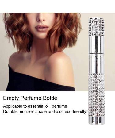 Verdant Touch Perfume Bottle 5ml Empty Perfume Spray Bottle Refillable Essential Oil Travel Atomizer Silver Metal Perfume Dispenser - Buy Online on GoSupps.com