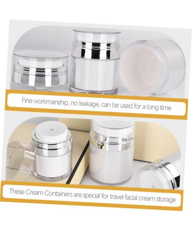 Beaupretty Travel d airless cream s moisturizer pump jar Moisturizer container cosmetic cream jar Empty airless cosmetic container pump type plastic travel moisturizing Bottle 7.5X6.2CM As Shown - Buy Online on GoSupps.com