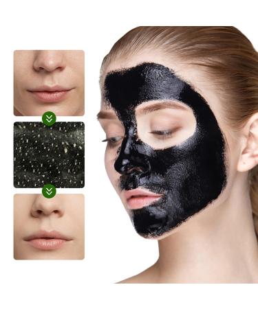 Bamboo Charcoal Facial Peel Mask - Blackhead Removal Clear Pores & Soft Skin | 100g - Best Peel-off Mask for Clean Skin - Buy Online on GoSupps.com