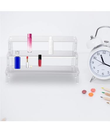 Acrylic Shelf 1pc Three-Layer Display Rack Jewelry Holder Utensil Holder Multi-Layer Desktop Organizer Ladder Cake 30X21X15CM - Buy Online on GoSupps.com