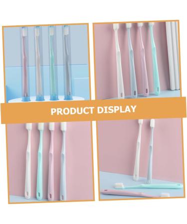 Tovinanna 4-Piece Charcoal Toothbrush Set for Adults - Comfortable Individually Wrapped Hotel-Quality Toothbrushes for Exceptional Oral Care - Buy Online on GoSupps.com