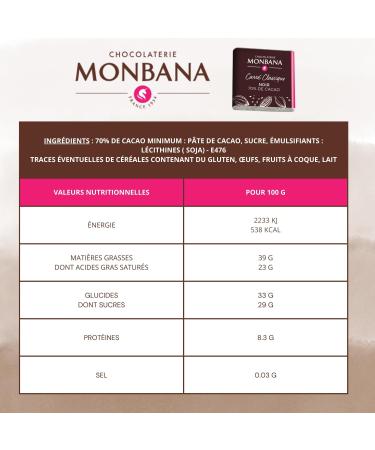 Monbana Chocolate Squares (X200) - Buy Online on GoSupps.com