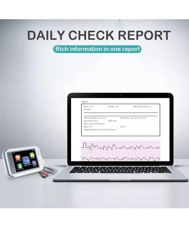 Buy Wellue Checkme Lite Plus Heart Monitor - Portable EKG & Pulse Oximeter for Infants | Fast 20s Monitoring Bluetooth iOS & Android App - Buy Online on GoSupps.com