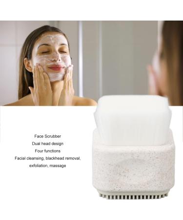 Deep Cleaning Double Sided Face Scrubber Massaging Skin Brush Portable Silicone Facial Cleansing Tool for Blackhead Removal and Exfoliation - Buy Online on GoSupps.com