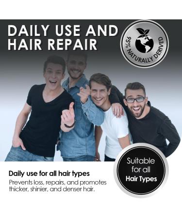 ThickTails Men's Stimulating Hair Growth Shampoo & Conditioner Dual Pack - Biotin Caffeine Saw Palmetto DHT Blockers - Reduces Hair Loss Thinning Breakage & Grey Hair - Developed by Trichologists - Buy Online on GoSupps.com