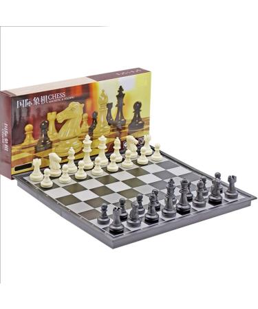 Chess Set Magnetic Travel Chess Set with Folding Chess Board Set Educational Toys for Study Family Game Chess Pieces (Size : 36cm)