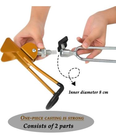 Timeset Stainless Steel Fishing Rod Holder - 2 Piece 360 Adjustable Stand for Stable Fishing Support - International Shipping - Buy Online on GoSupps.com
