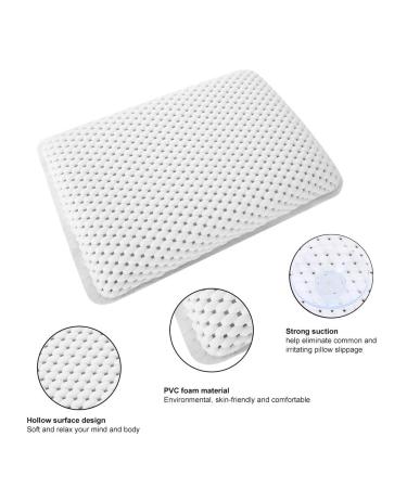 White Spa Bath Pillow - Comfortable Neck Rest for Tub Spa - Buy Online on GoSupps.com